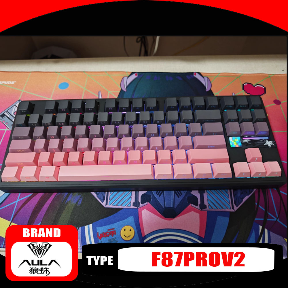 Keyboard Gaming Mac - AULA F87ProV2 Teclado mecánico de tres