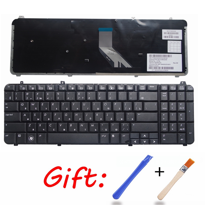 Gaming Keyboard Hp - Teclado estadounidense/ruso para HP Pavilion DV6