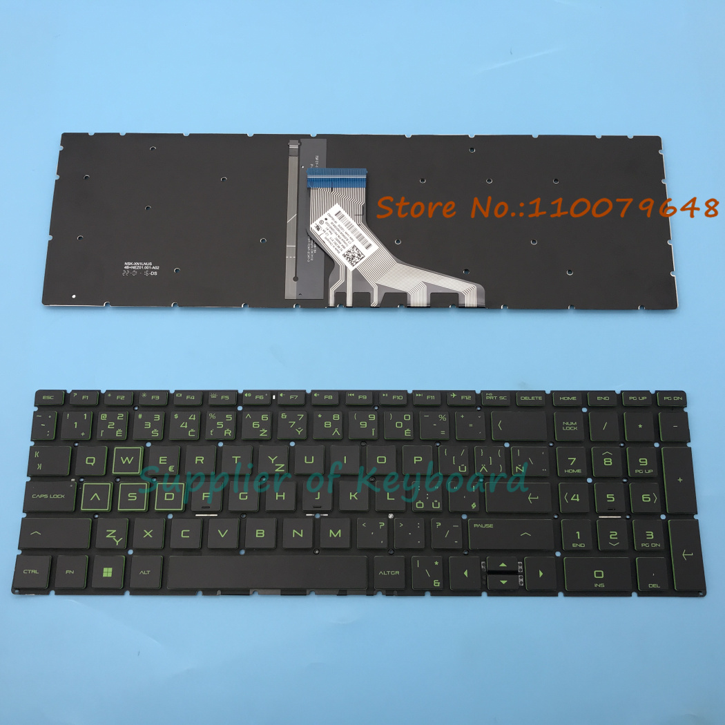 Gaming Keyboard Hp - Teclado inglés/ruso/inglés del Reino Unido/español/checo para