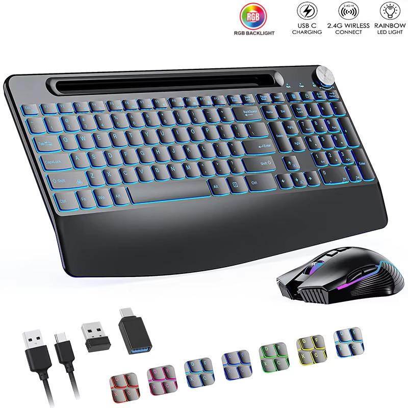 Gaming Keyboard And Mouse Combo - Combo de ratón y teclado inalámbrico