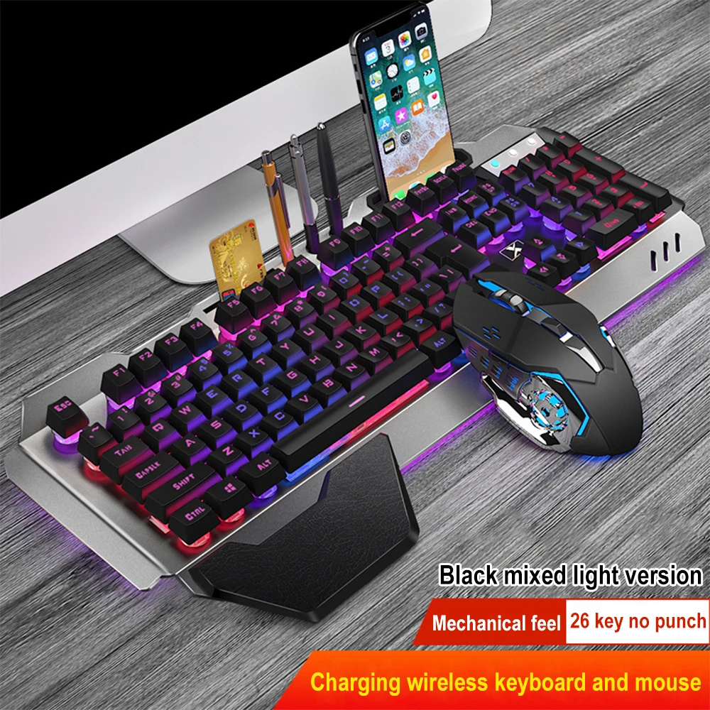 Gaming Keyboard And Mouse Combo - Teclado y ratón inalámbricos K680 recargables,