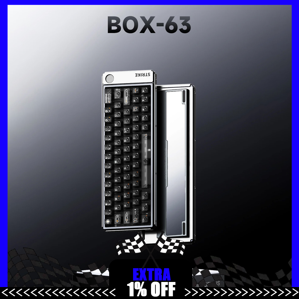 Gaming Keyboard Hall Effect Switches - Teclado mecánico AULA BOX63, teclado para