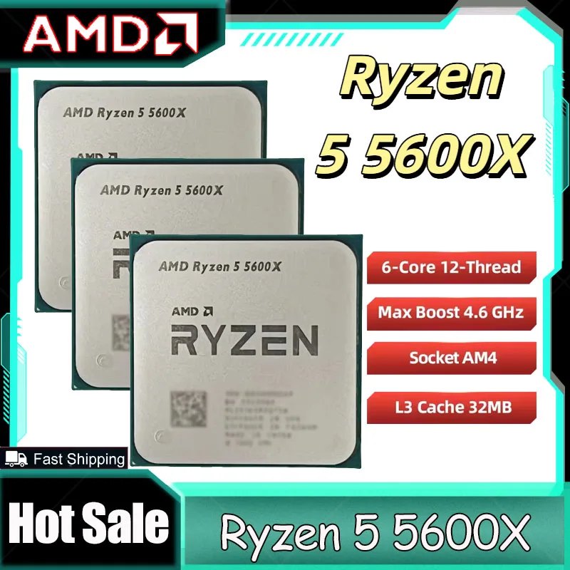 Amd Cpu Ryzen 5 - Procesador AMD Ryzen 5 5600X, CPU