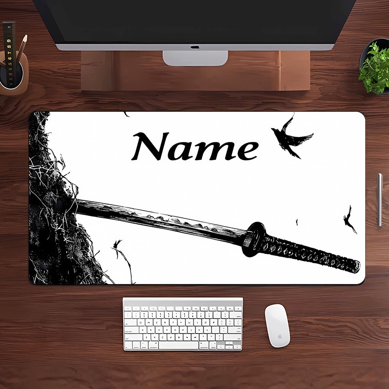 Gaming Keyboard Name - Alfombrilla de Escritorio Personalizada con Tema