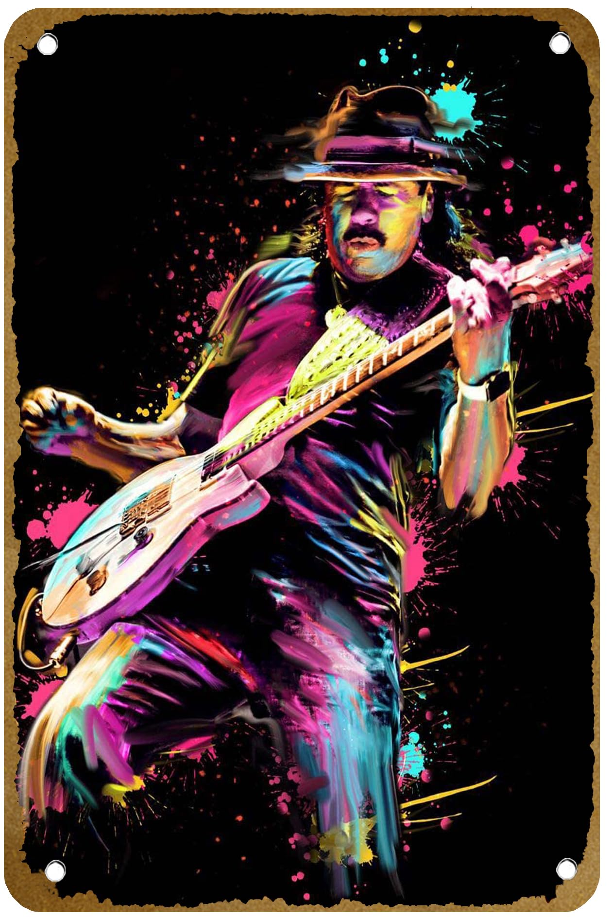 Brass Weight Plate - Póster de Carlos Santana, letrero de