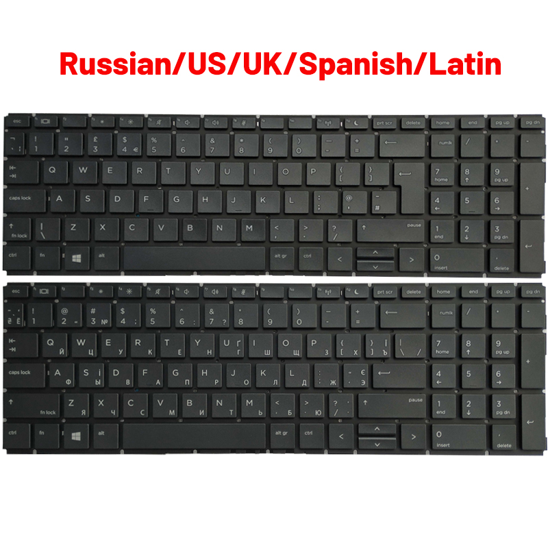 Gaming Keyboard Hp - Nuevo teclado para ordenador portátil ruso/estadounidense/reino