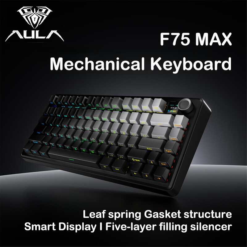 Keyboard Gaming Mac - Teclado Mecánico AULA F75 MAX 75%