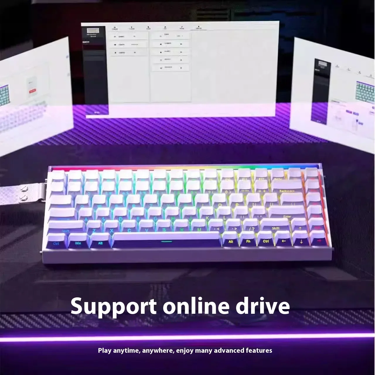 Gaming Keyboard Hot Swappable - Aula Hero84 He Teclado magnético con