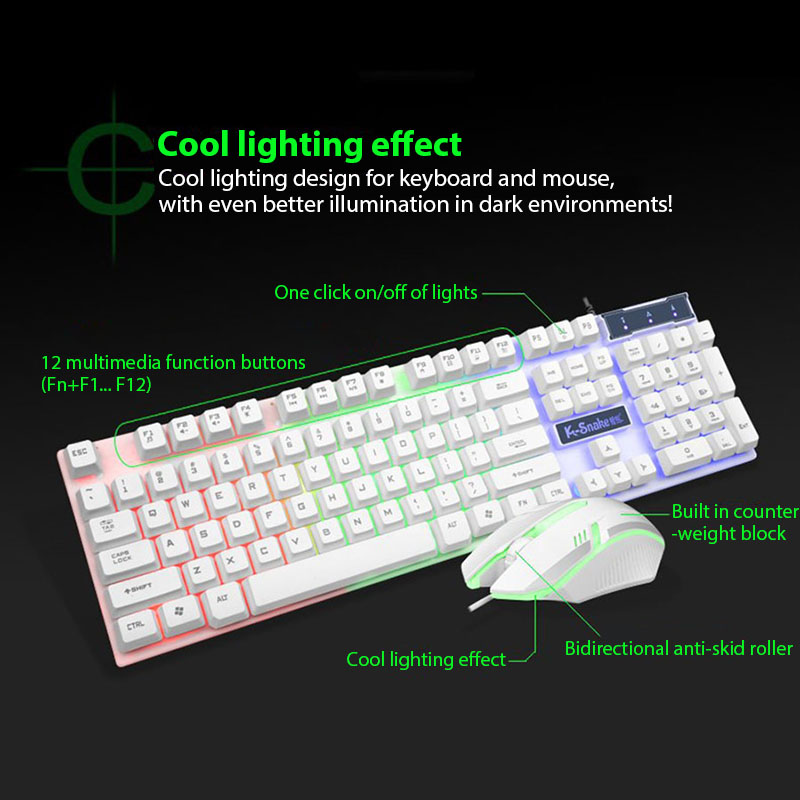 Juego de teclado y ratón KM320 - Gaming Keyboard And Mouse Combo reseña y precio