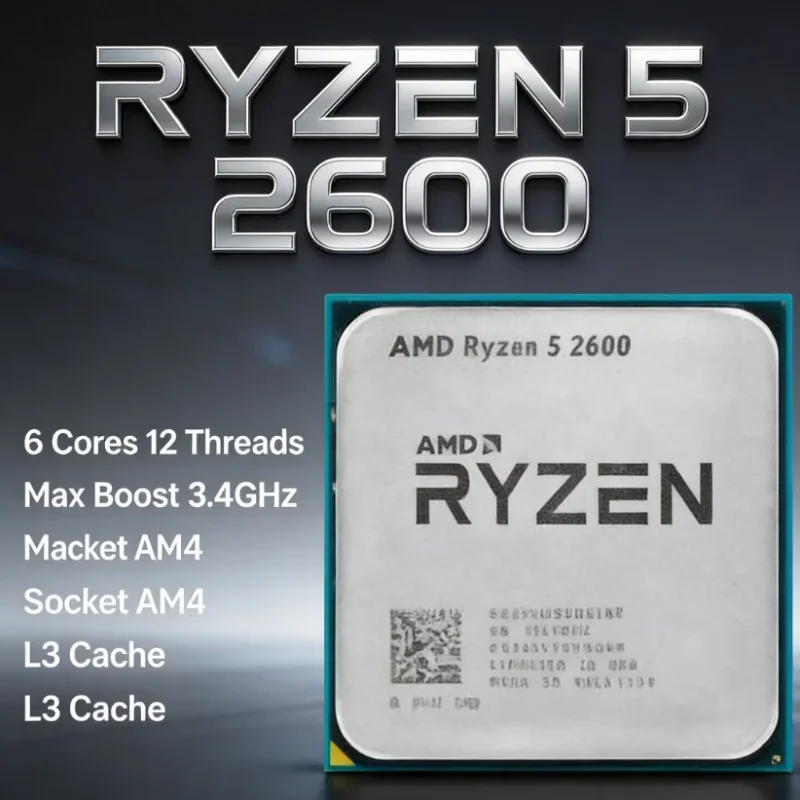 Procesador AMD Ryzen 5 2600 R5 - Amd Cpu Ryzen 5 reseña y precio