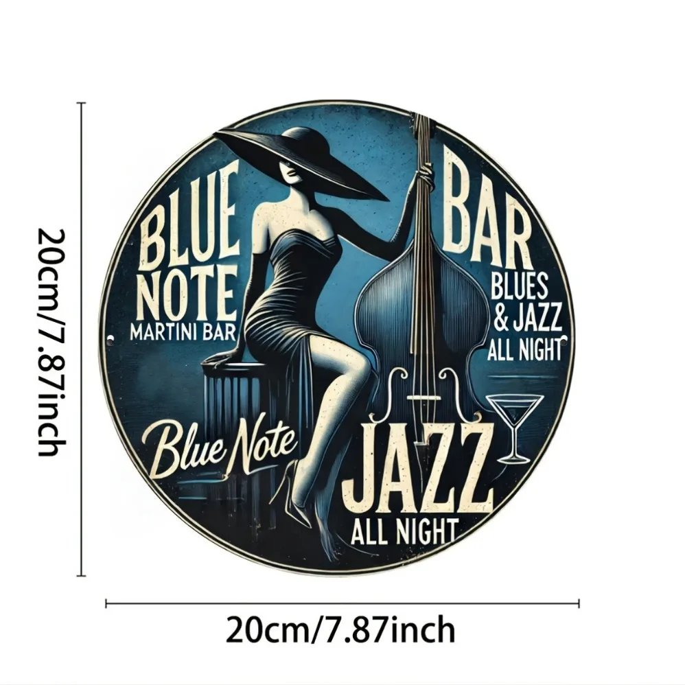 Blue Note Jazz Martini Bar Art - Brass Weight Plate reseña y precio
