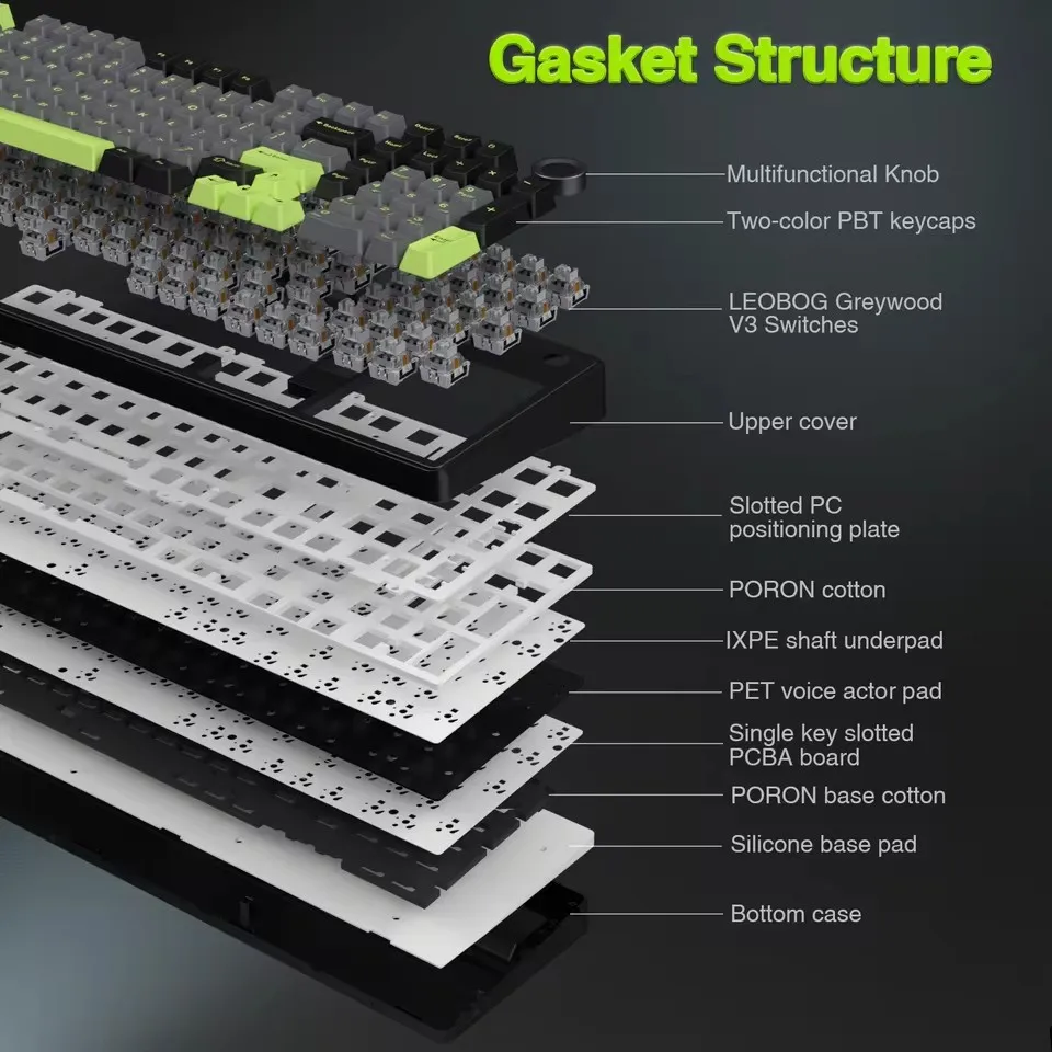 Teclado mecánico para juegos A - Gaming Keyboard Hot Swappable reseña y precio