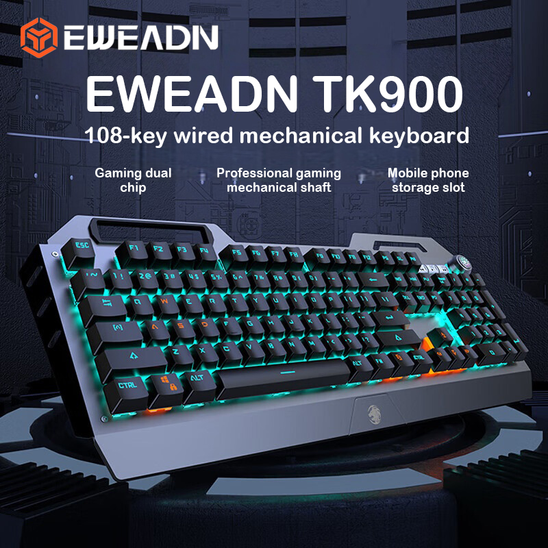 Teclado mecánico EWEADN TK900, - Keyboard Gaming Mac reseña y precio