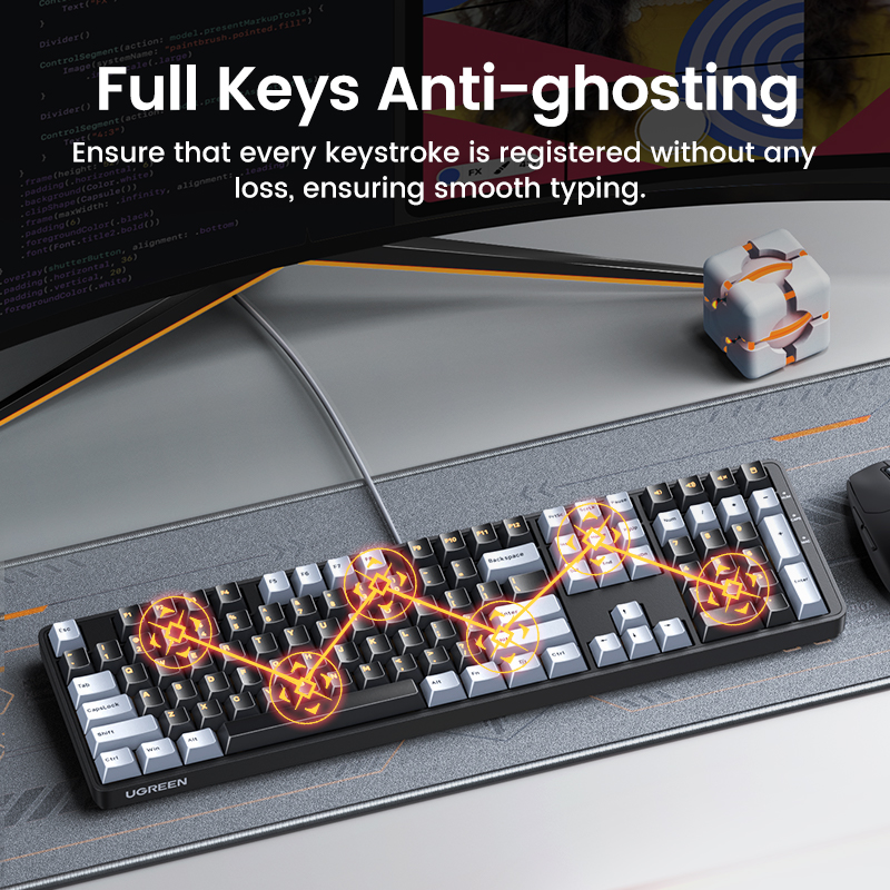 UGREEN-Teclado mecánico 108 PB - Keyboard Gaming Mac reseña y precio