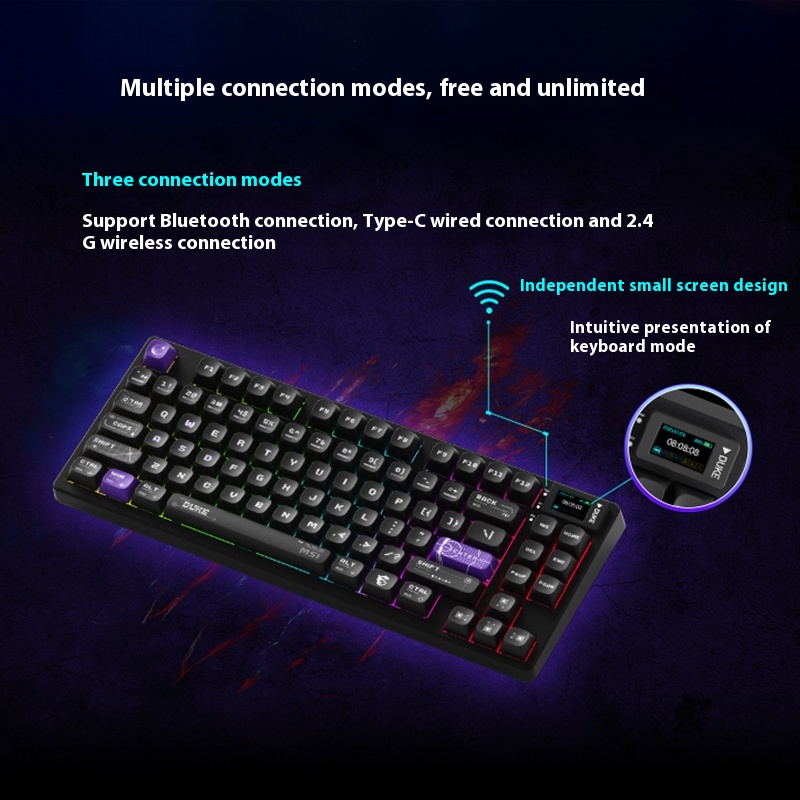 MSI FORGE GK600 W DUKE Teclado - Gaming Keyboard Hot Swappable reseña y precio