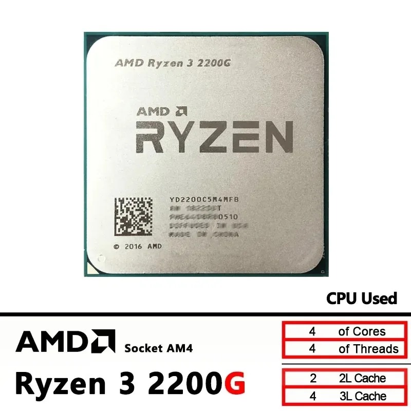 CPU AMD Ryzen 3 2200G Original - Amd Cpu Ryzen 5 reseña y precio