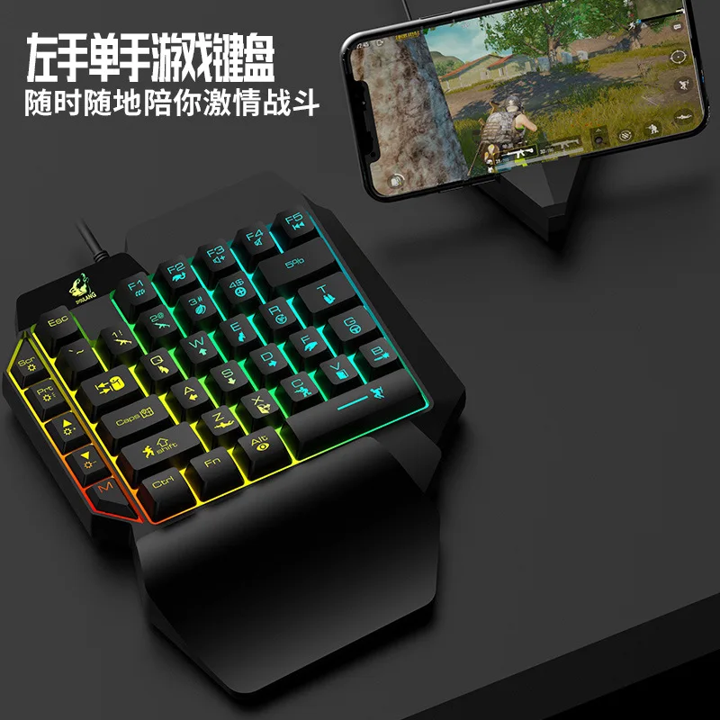 Teclado K15 de una sola mano G - Gaming Keyboard Ebay reseña y precio