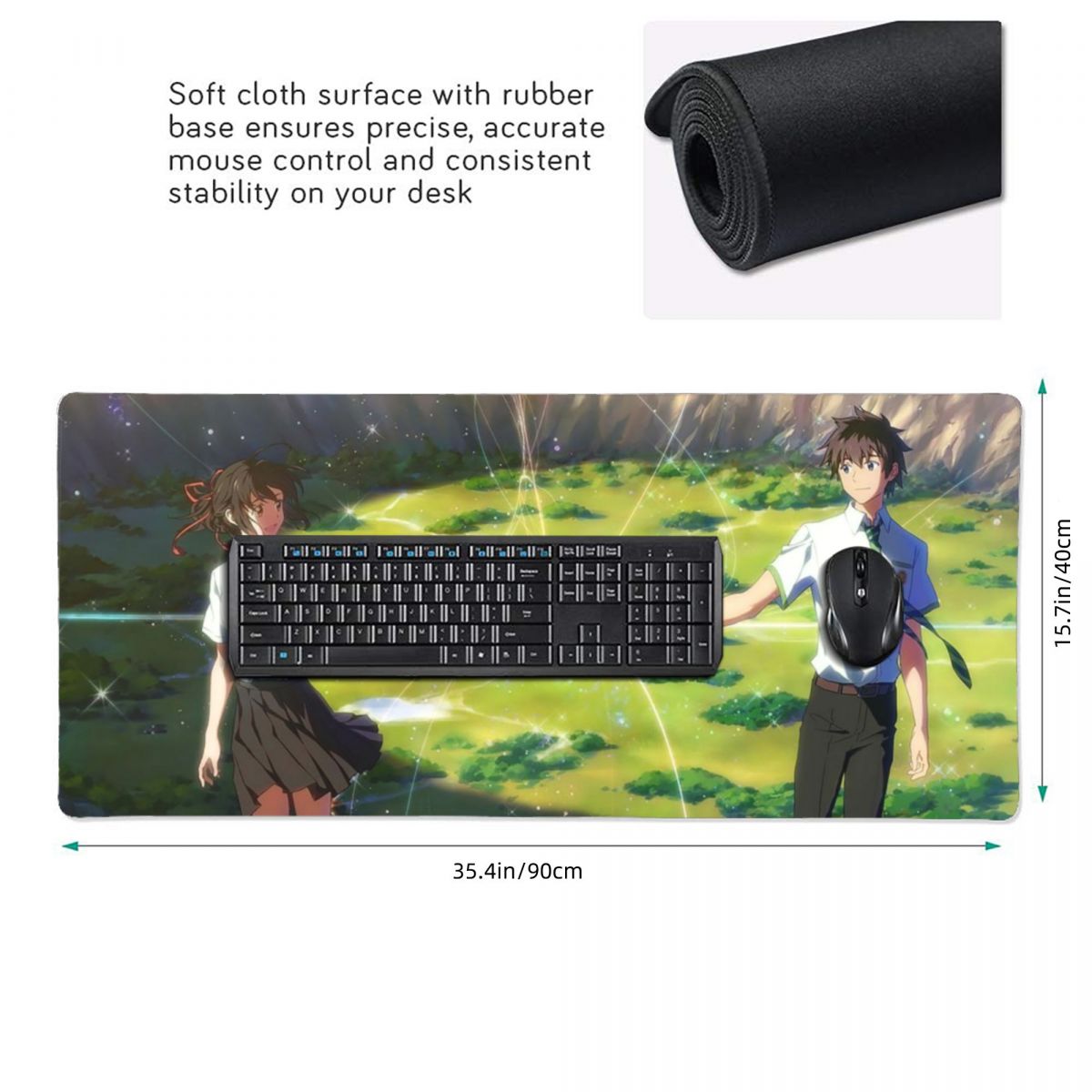 Alfombrilla de ratón grande co - Gaming Keyboard Name reseña y precio