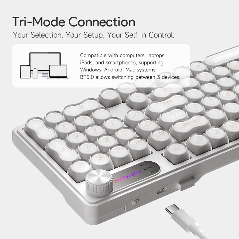 Teclado con cable FURYCUBE IP9 - Gaming Keyboard Ip98 reseña y precio