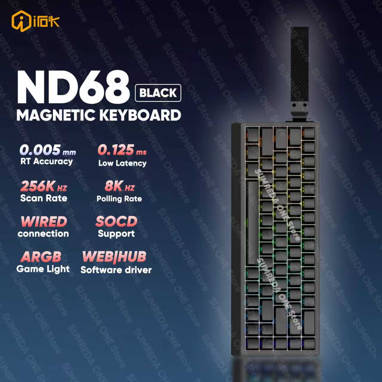 IROK ND68 ND68Pro teclado mecá - Gaming Keyboard Hall Effect Switches reseña y precio